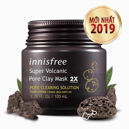Mặt Nạ Innisfree Super Volcanic Pore Clay Mask 2X [New 2019]