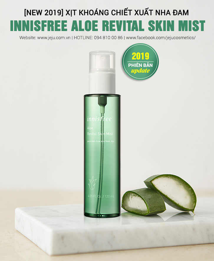 Xịt Khoáng Từ Nha Đam Innisfree Aloe Revital Skin Mist 120ml