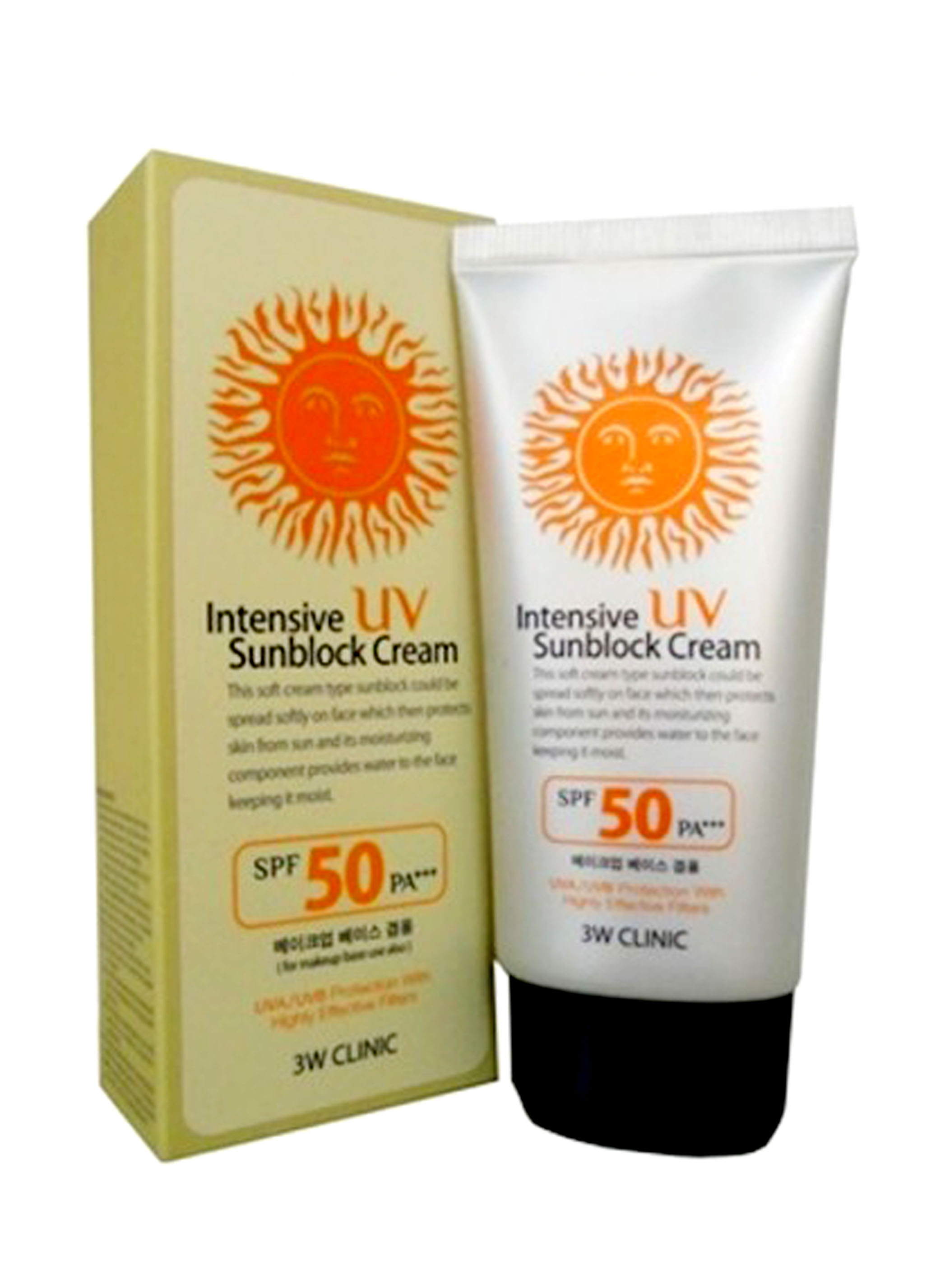 Kem chống nắng 3w Clinic Intensive UV Sunblock Cream SPF 50 Pa+++  Hàn Quốc