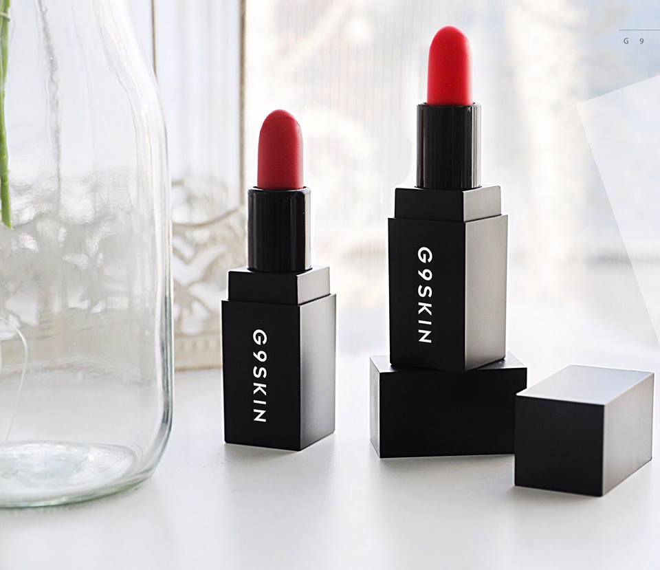 swatch & review G9 SKIN lipstick | Son G9 Skin |