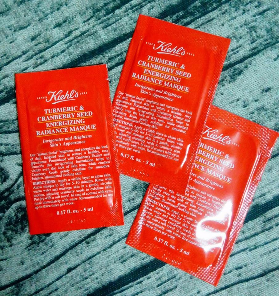 SAMPLE Mặt Nạ Nghệ Việt Quất Kiehl s Tumeric & Cranberry Seed Energizing Radiance (CAM)