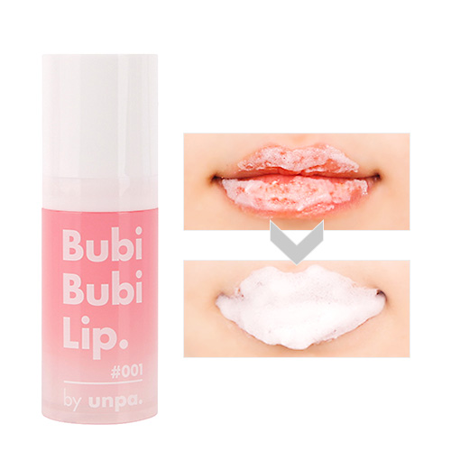 Gel sủi tẩy tế bào da chết môi, siêu mềm môi Unpa Bubi Bubi Lip #001 (Best Seller)